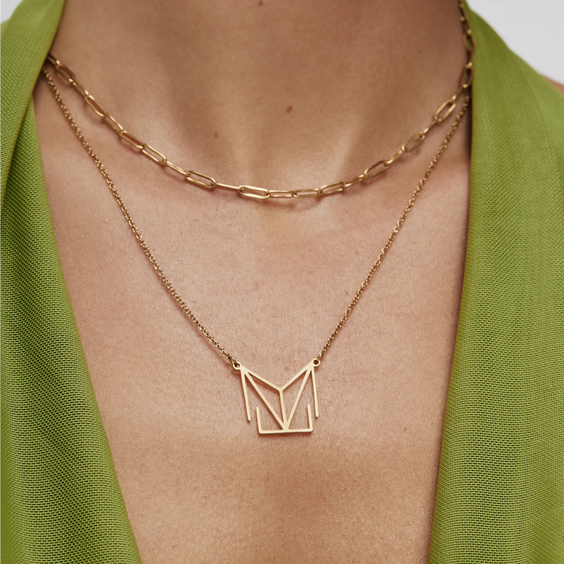 Collier Prénom Géométrique — vue 5