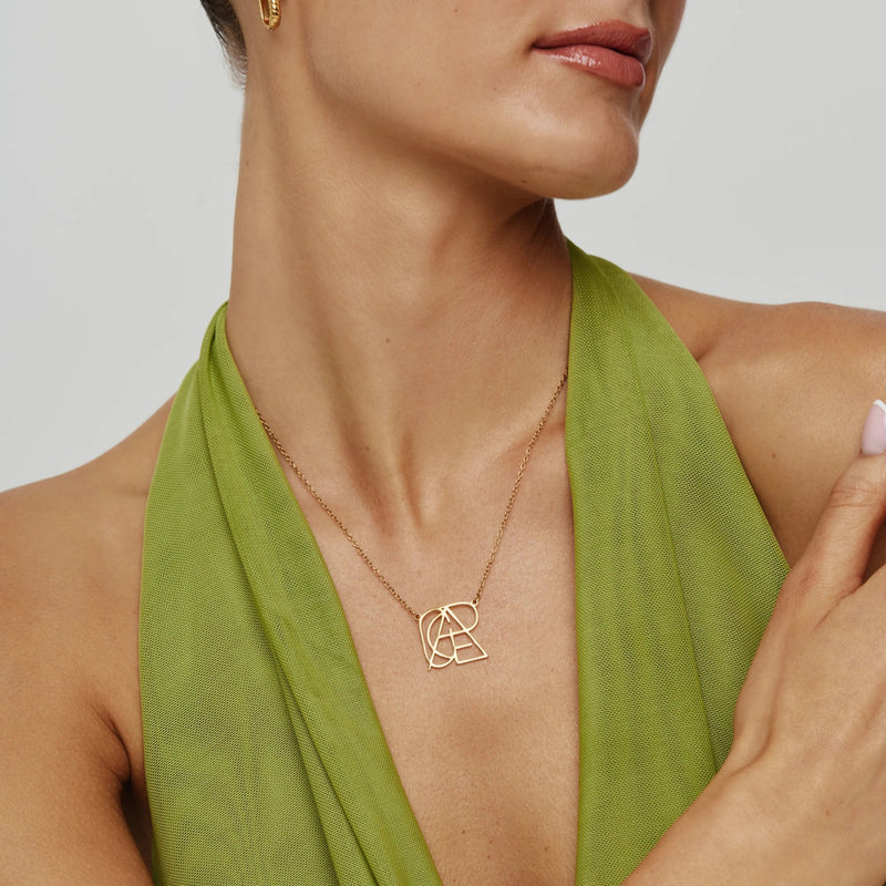 Collier Prénom Géométrique — vue 3