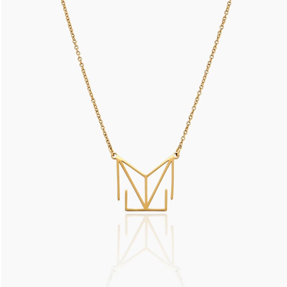Collier Prénom Géométrique — vue 1