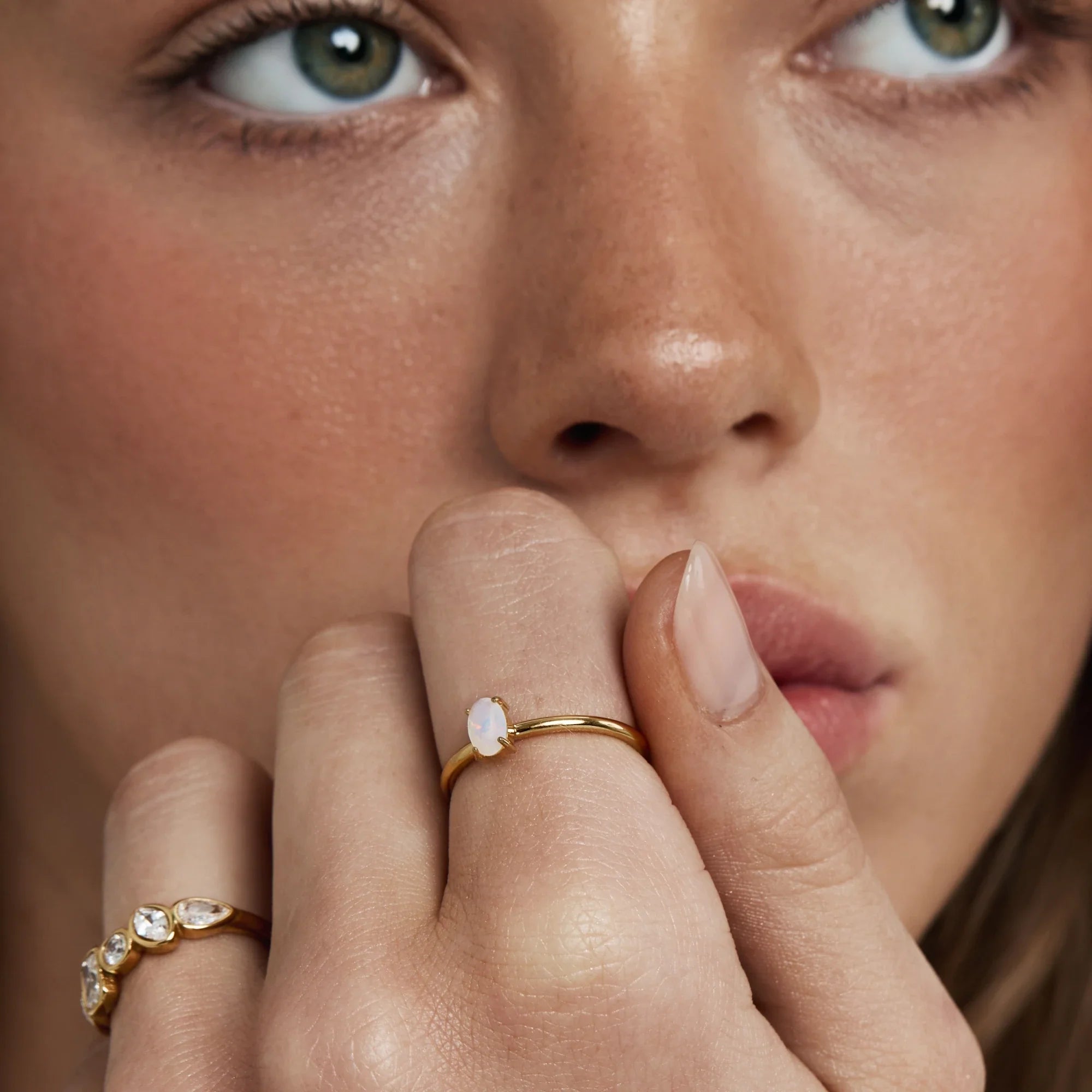 Bague Lueur Opaline — vue 2