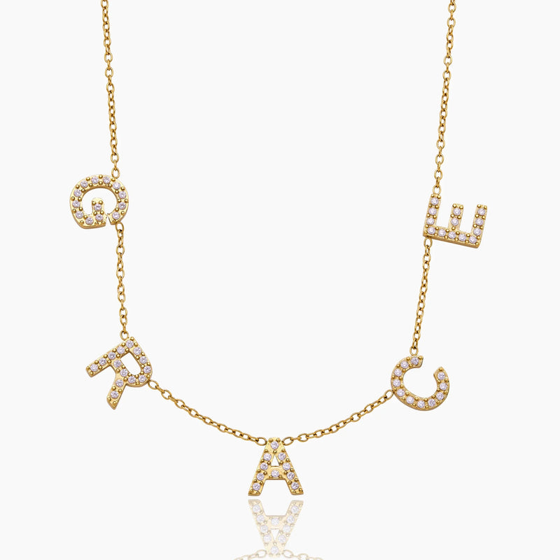 Collier Prénom Pavé — vue 1