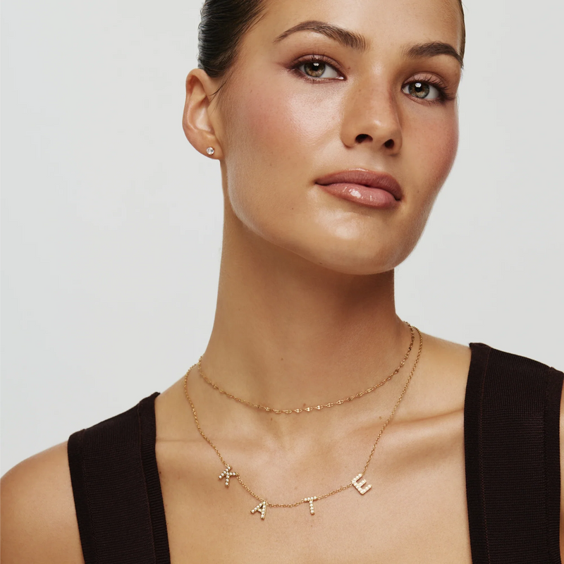 Collier Prénom Pavé — vue 6