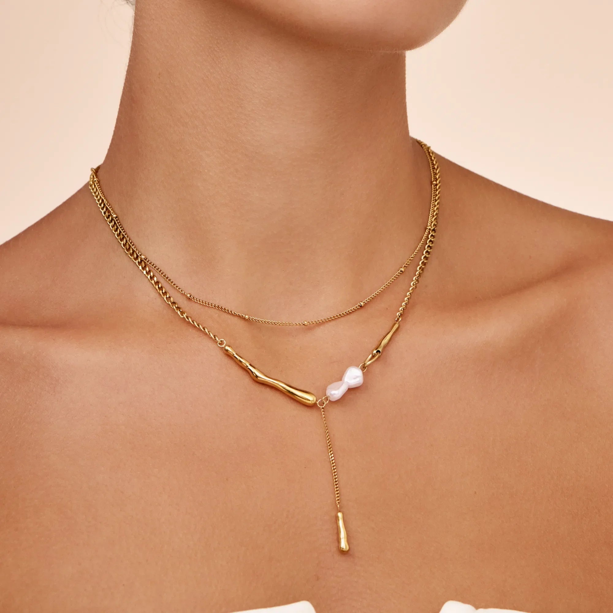 Collier Perles Asymétriques — vue 6