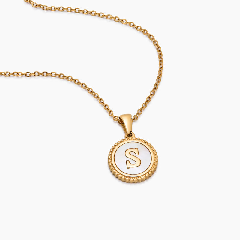 Collier Lettre Nacrée — vue 6