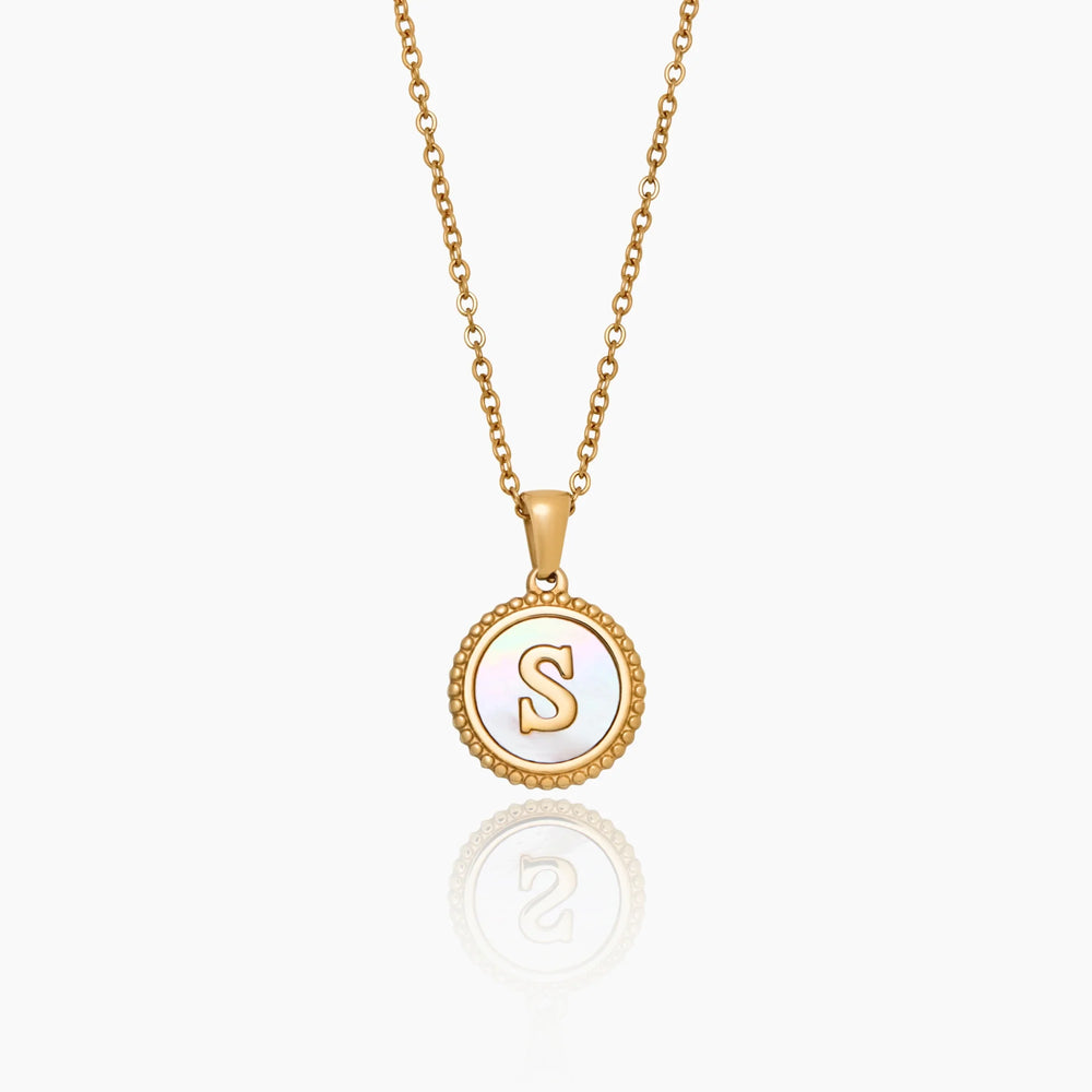 Collier Lettre Nacrée — vue 1