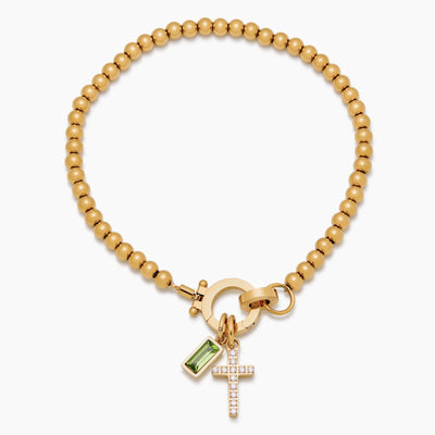 Bracelet Croix Perlée