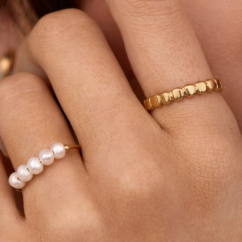 Bague Perles Alignées — vue 4