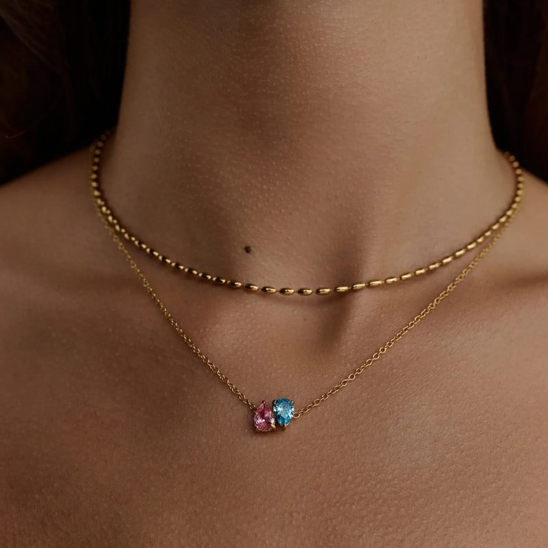 Collier Gouttes Jumelles — vue 5