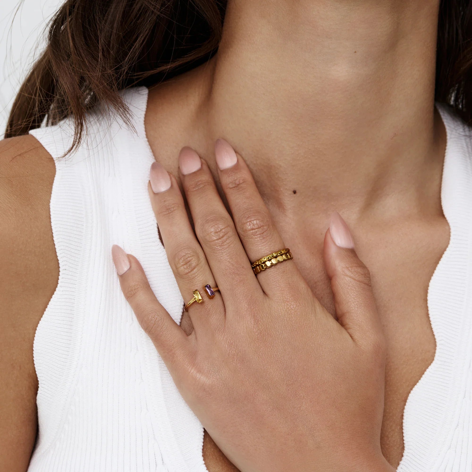 Bague Baguettes Jumelles — vue 6