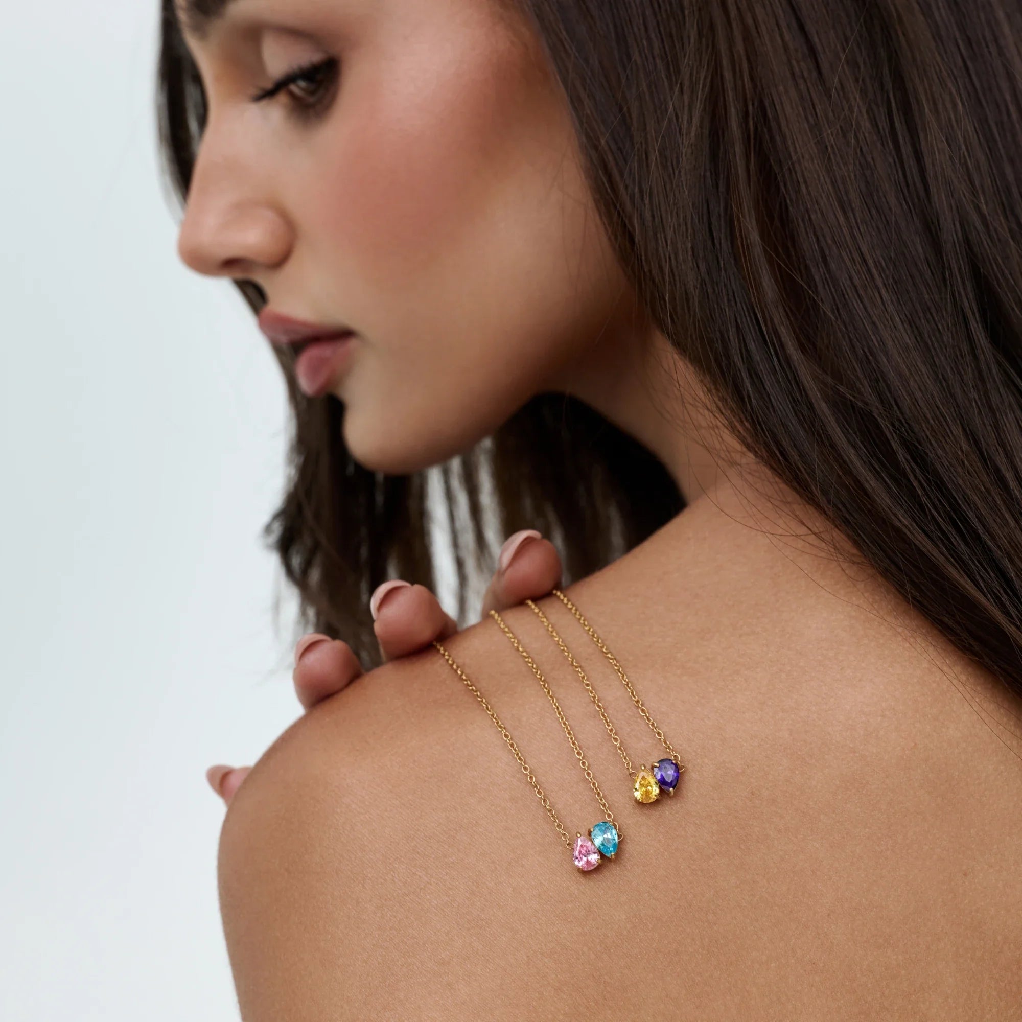 Collier Gouttes Jumelles — vue 2