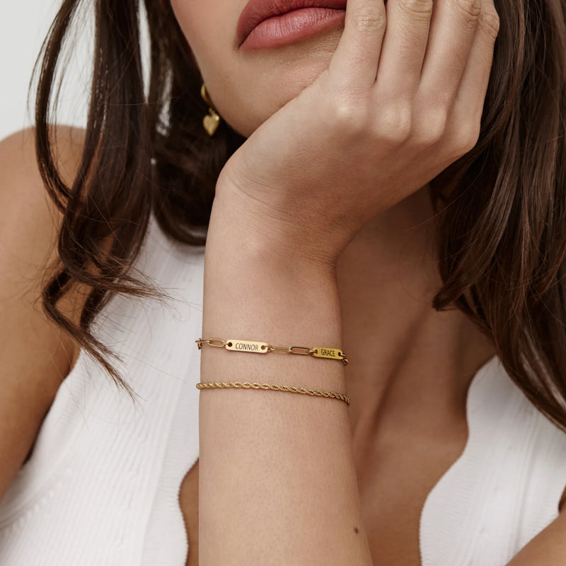 Bracelet Prénoms Liés — vue 4