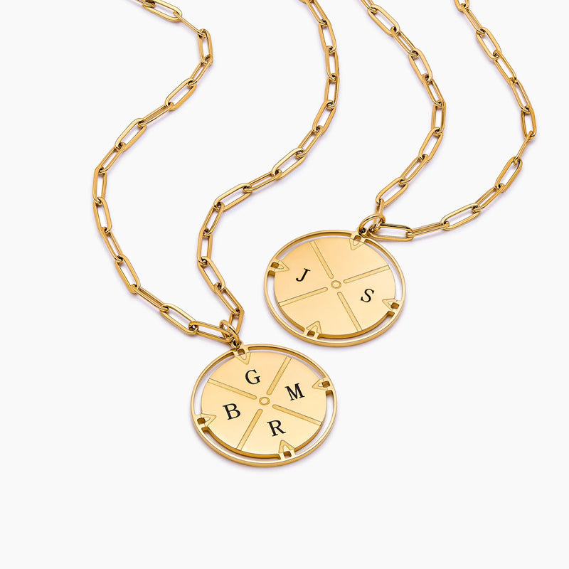 Collier Boussole Gravée — vue 4