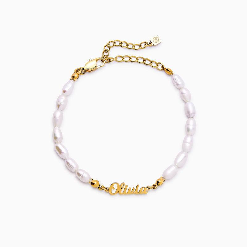 Bracelet Prénom Nacré — vue 1