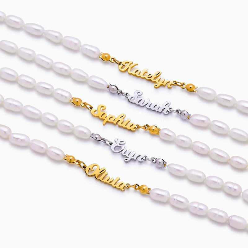 Bracelet Prénom Nacré — vue 4