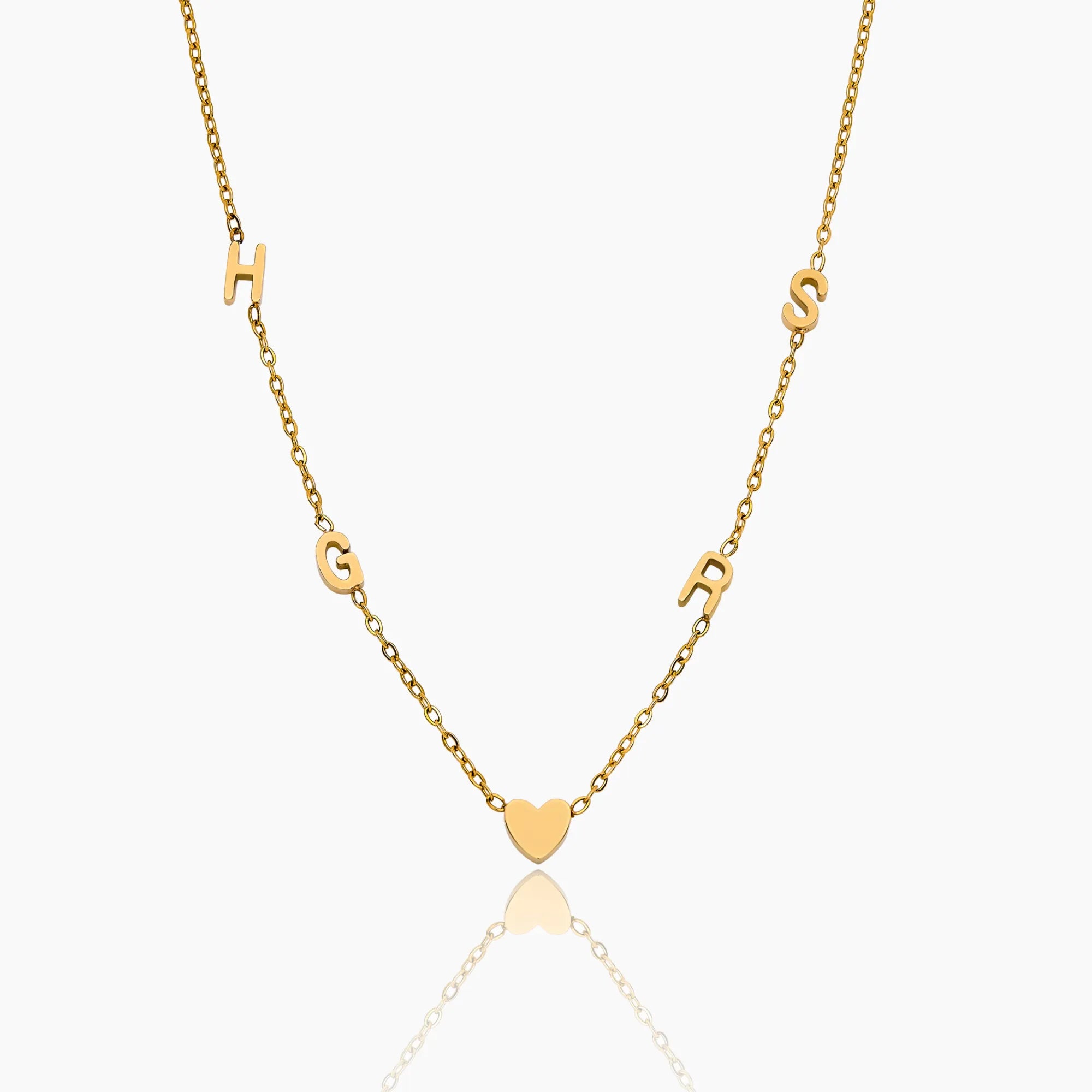 Collier Lettres Liées — vue 1
