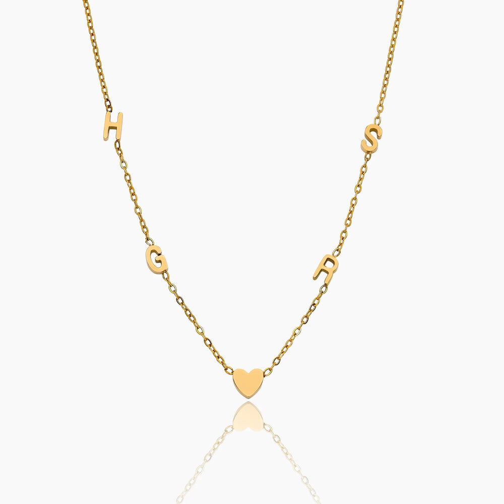 Collier Lettres Liées — vue 1