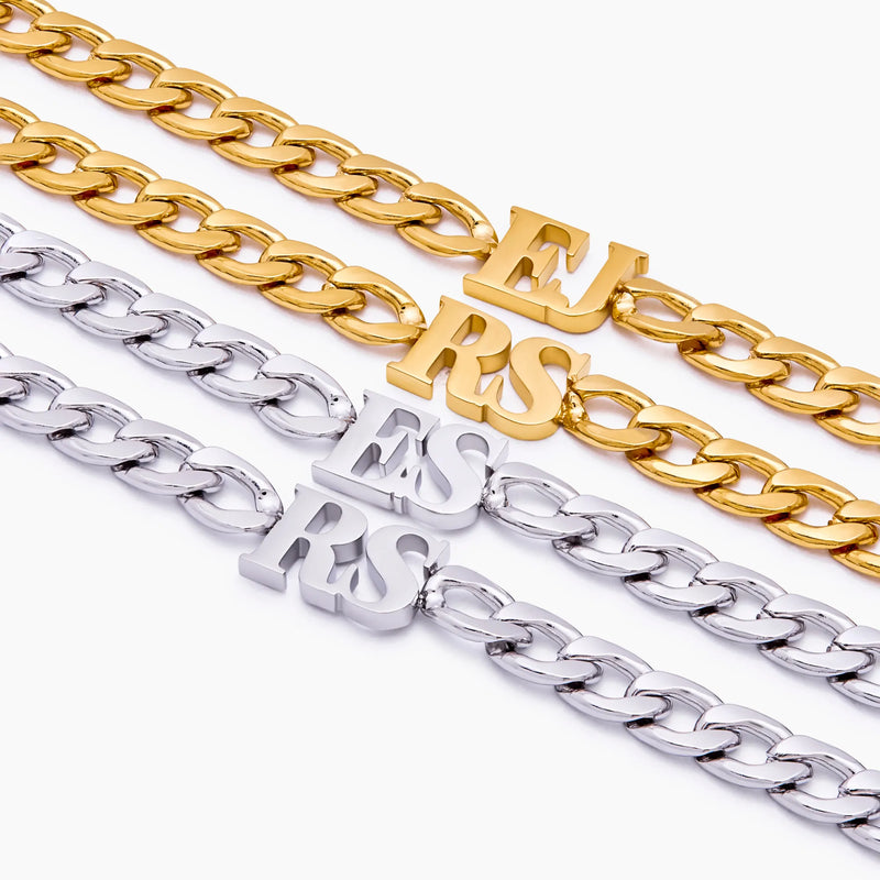 Bracelet Gourmette Initiale — vue 6
