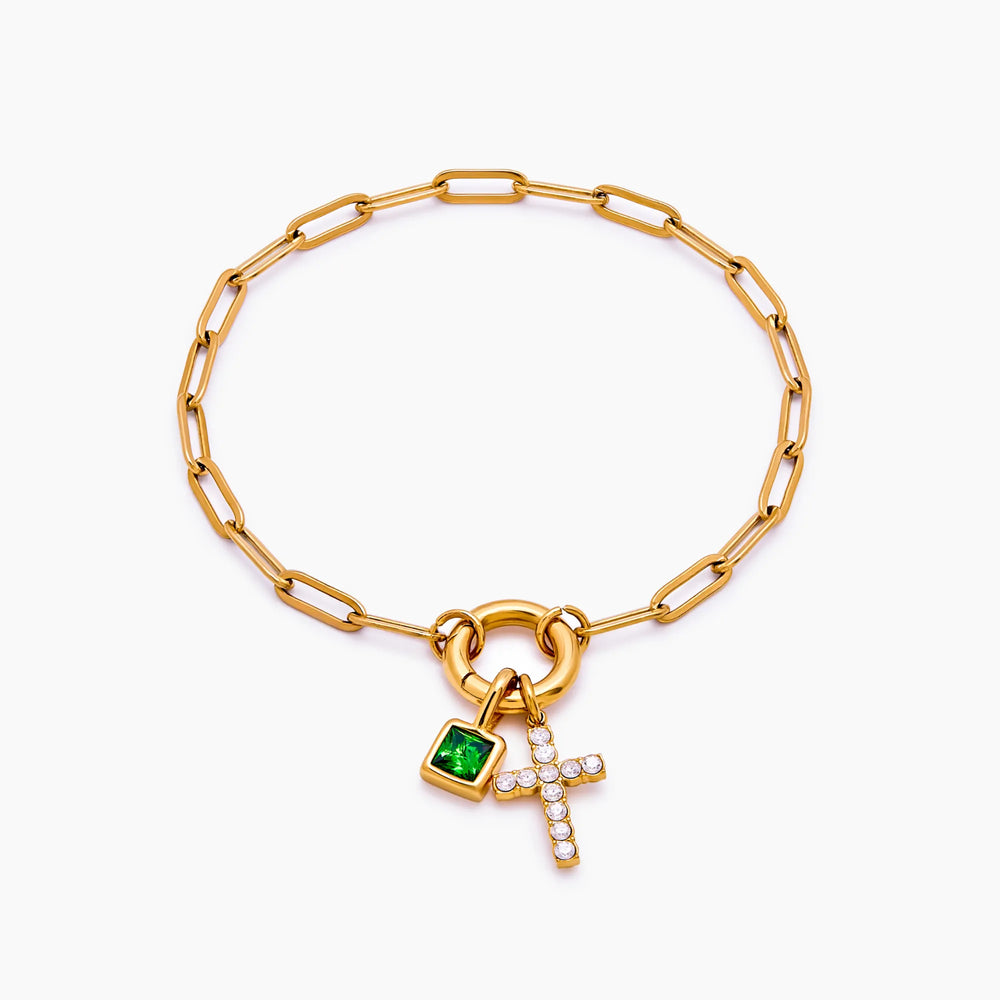 Bracelet Croix Suspendue — vue 1
