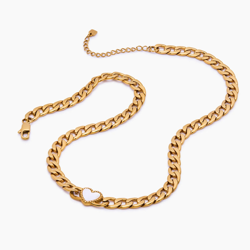 Collier Cœur Gourmette — vue 3