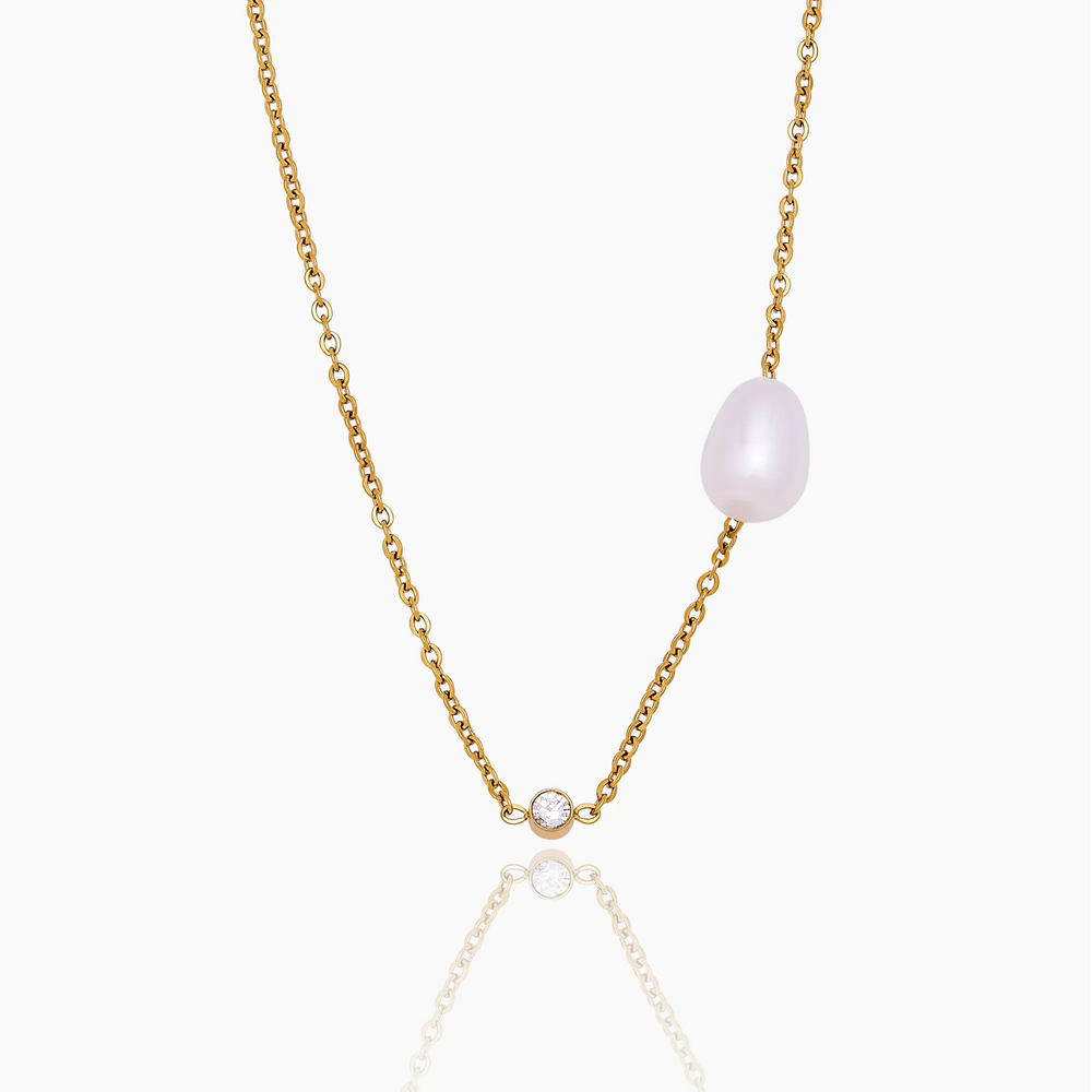 Collier Perle Solitaire — vue 1
