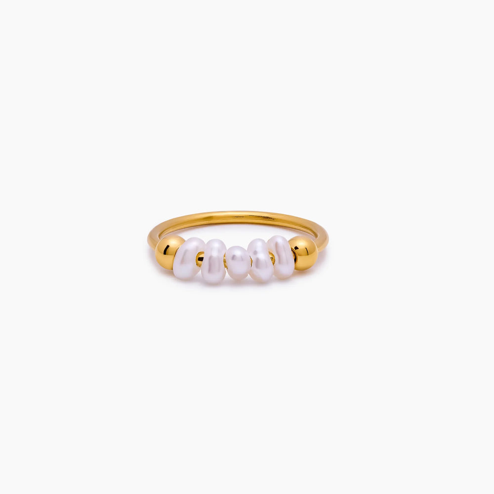 Bague Perles Alignées — vue 1