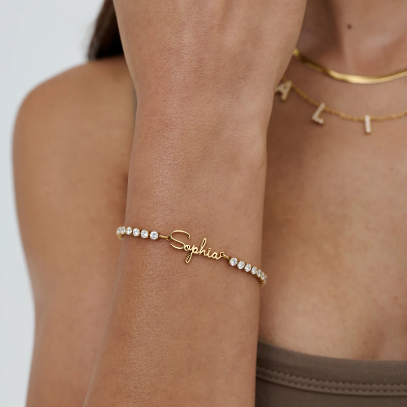 Bracelet Prénom Étincelant — vue 2